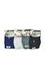 6 Lı Paket Seher Yıldızı Pamuklu Penye Düğmeli Erkek Boxer 0008
