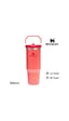 Stanley The Iceflow Flip Straw Pipetli Termos Bardak 0.89 L Matara - Mercan