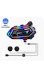 Y20 Max Su Geçirmez Kask 2 Kişi Bağlantılı Rgb Intercom