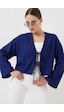 Bigdart Önü Bağlamalı Keten Kimono 960 - Saks Bigdart Önü Bağlamalı Keten Kimono 960 - Saks