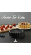 Amboss Ametist 26 cm Döküm Tart Kalıbı ( Siyah )