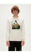 Bad Bear Re-bamboo Crewneck Erkek Sweatshirt-27540-beyaz Beyaz