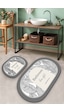 EARTH SURFACE DJT 2 LI SET Banyo Halısı Banyo Paspası Çok Renkli