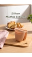 Porsima 33006-1 Silikon Fırın Eldiveni Isı Yalıtımlı Mikrodalga Fırın Tencere Tepsi Tutacağı Krem