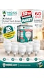 Moss Light Vip Aydınlatma / 60w Kristal Torch Ampul Beyaz Işık / 10'lu Ekonomik Paket