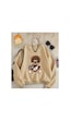 Herkesemoda The Best Bear Baskı Detaylı Bisiklet Yaka Sweatshirt Bej