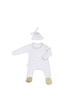 Tinylamb Lamb Organik Yenidoğan Tulum Ve Bere 0-3 Aylık Bebek Mini Yenidoğan Seti %100 Pamuk Beyaz