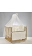 Meltem Kids Bambino Sallanır Ahşap Anne Yanı Beşik 70x110 cm (naturel-ekru) Ekru