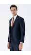 İmza Lacivert Mono Yaka Çift Yırtmaç Yelekli 6 Drop Slim Fit Dar Kesim Basic Takım Elbise 1001245186 Lacivert
