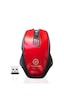Buffer Kırmızı Renkli Baş Parmak Destekli Ergonomik Sessiz Kablosuz Mouse - Usb Alıcılı, Ofis Ve Oyun İçin Konforlu Bilgisayar Faresi Ms6300
