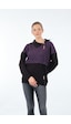 Vedi 222333 Gömlek Yaka Desenli Uzun Kollu Kadın Sweatshirt