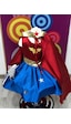 Wonder Woman Baskılı Kız Çocuk Doğumgünü&Parti Kostümü