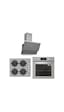 Silverline BO6502S02 - CS5343S01 - 3420 Classy 60 Gri Cam Ankastre Set