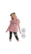 Fırfırlı Love Cat Pembe Siyah Kız Çocuk Yazlık T-shirt Tayt Takım Fırfırlı Love Cat Pembe Siyah Kız Çocuk Yazlık T-shirt Tayt Takım