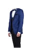 İmza Lacivert Gabardin Mono Yaka Astarlı Yelekli 6 Drop Slim Fit Dar Kesim Smokin Damatlık 1001190153-Lacivert