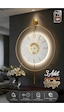 MetaQuartz Aksesuar İskandinav Kadran Gold Büyük Boy 50 x 75 CM 3 Adet Pil Metal (Mobilya) Duvar Saati Gold