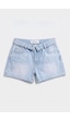it's basic Kadın Ice 4s6-3 Mini Boy Kemer Detaylı Denim Şort Ice Rengi it's basic Kadın Ice 4s6-3 Mini Boy Kemer Detaylı Denim Şort Ice Rengi
