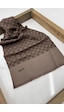 Aker Elegance Monogram Şal Kahverengi 1090100-931 Kahverengi