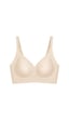 Cottonhill Seamless Bra - Slight Ten Lazer Kesim Dikişsiz Dilim Detaylı Balensiz Kadın Sütyen Ten