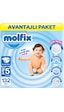 Molfix Bebek Bezi 5+ Beden Jr Plus Avantajlı Paket 132 Adet