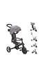 Globber Explorer 4in1 Katlanabilir Bisiklet - Siyah/gri