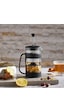 Porsima ET-00118 French Press Süzgeçli Bitki Çayı Demliği Kahve Presi - 400 Ml Siyah