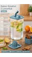 Porsima 06-1109  Sürahi & Limonluk Şeffaf 15 L - Mavi
