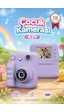 Dijital Fotoğraf Makineleri Çocuk Termal Resim Kağıt Baskılı Yazıcı Kamera Video Makinesi A29 Mor