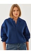 Shade Kadın Kapişonlu V Yaka Sweatshirt 60351253 - Lacivert