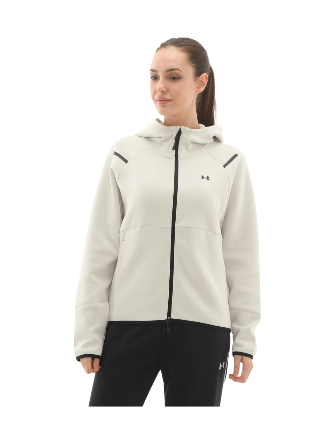 A1379842-110 Under Armour Unstoppable Fleece Fz Kadın Ceket Krem A1379842-110 Krem