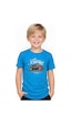 Fyk Kids Erkek Çocuk Yuvarlak Yaka İntage Car Baskılı T-shirt Mavi