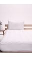 Favora Tek Kişilik Kapitone Fitted Alez 100X200 - Beyaz