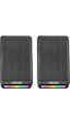 Mikado MD-178 2.0 3W 2 Siyah RGB Aydınlatmalı USB + 3.5 MM USB 5V Hoparlör