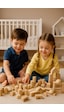 Ahşap Mini Blok Seti 102 Parça Eğitici Yapı Oyunu, Montessori İnce Motor Gelişim Oyuncağı