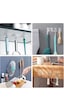 Mucit Home 10lu Paket- Pratik Çok Amaçlı Güçlü Şeffaf Duvar Askısı Yapışkan Mutfak Banyo Askı Çok Renkli