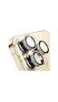 Buff Apple Uyumlu iPhone 13 Pro / 13 Pro Max Kamera Metal Lens Koruyucu Gold