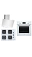 Bosch HBF512BW1T - POP7C2P30O - DWK64PJ20T Ankastre Set