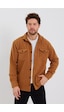 Erkek Hardal Çift Cep Kapaklı Slim Fit Oduncu Gömlek-odg001r9502s Sarı