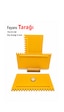 Fayans Tarağı Plastik Kare Dişli 19x10 Cm - Diş Aralığı 5 Mm - 1 Adet