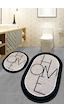 Chilai Home Mohe 2'li Set Banyo Halısı Djt Renkli