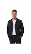 Deep Sea Deepsea Lacivert Slim Fit Gofre Dokulu Yazlık Spor Takım Elbise Yarım Astarlı Likralı 2 Li Kombin 2604007