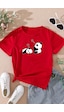 Uyguntarz Çocuk Sleep Panda Baskılı Pamuklu Tshirt Kırmızı Uyguntarz Çocuk Sleep Panda Baskılı Pamuklu Tshirt Kırmızı
