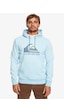 Quiksilver Big Logo Hood Erkek Swearshirt-25130 Açık Mavi