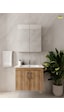 E10 65 Cm Everest Kapaklı Lavabo Dolabı İkili Set