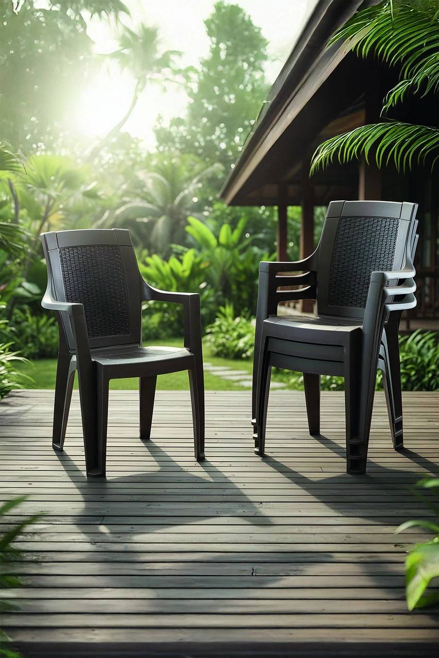 Efes 4'lü Rattan Sandalye Kahve 15099623 Kahve