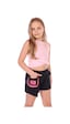 Toontoy Kids Toontoy Kız Çocuk Yanı Armalı Cepli Şort Pembe