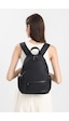 Smart Bags Siyah Twill Dimi Kumaş Orta Boy Günlük Kadın Sırt Çantası