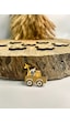 Mr. Home Ahşap Uv Baskılı Safari Figür Magnet