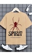 Uyguntarz Çocuk Spirit Baskılı Pamuklu Tshirt Bej Uyguntarz Çocuk Spirit Baskılı Pamuklu Tshirt Bej