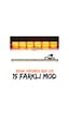 Turuncu Tepe Çakar Bar Led 90cm 12-24v Off Road Çekici Traktör İkaz Lambası Çakar 15 Modlu Siyah